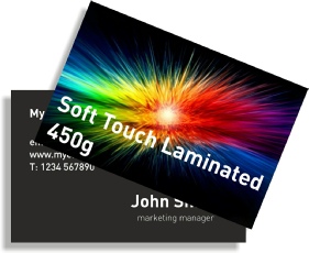 Soft Touch (Velvet) Laminated Business Cards